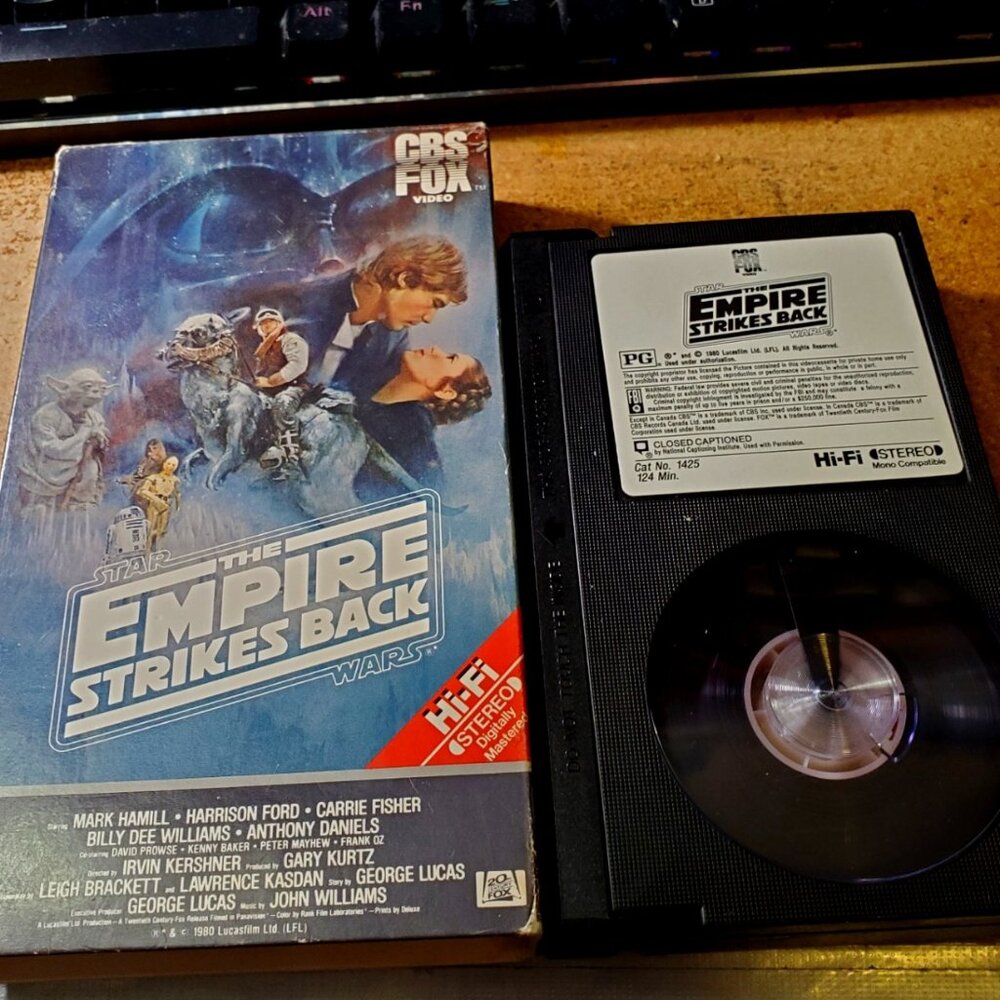 CBS/FOX Betamax "The Empire Strikes Back" Star Wars. THIS IS NOT A VHS TAPE.